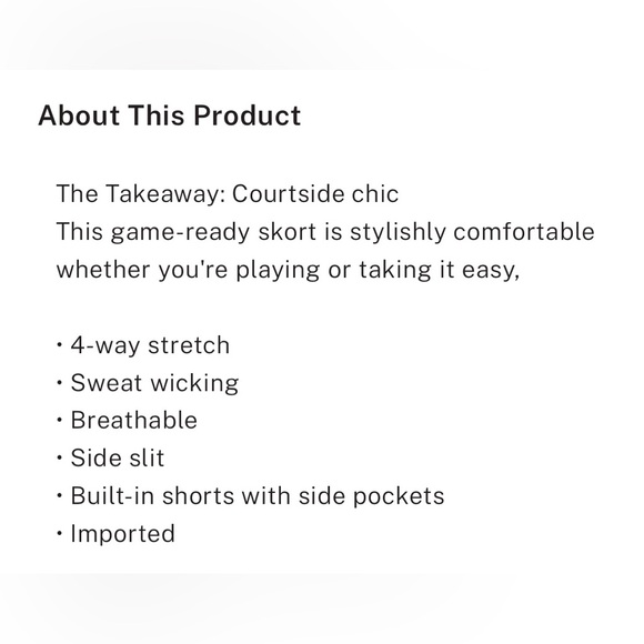 NWT PINK Victoria’s Secret Sport Pique Tennis Skort. Spring Orchid. Medium. - Picture 6 of 10